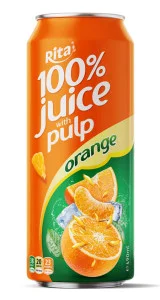 100 Orange Juice with Pulp 500ml Cans