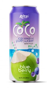 100 pure Coconut water with Pulp and blueberry  flavour
