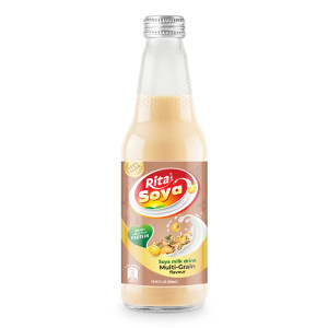 100 vegan Rita Soya milk drink multi-grain 10.05 fl oz glass bottle