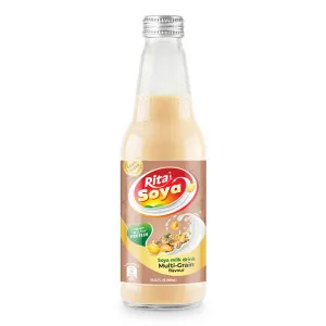 100 vegan Rita Soya milk drink multi-grain 10.05 fl oz glass bottle