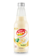 100 vegan  Rita Soya milk drink original 10.05 fl oz glass bottle