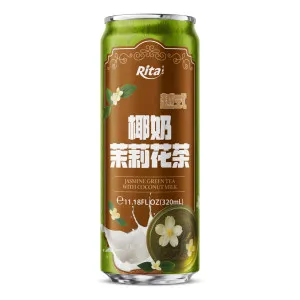 11.18 Fl Oz 320ml Jasmine Green Tea with Coconut Milk