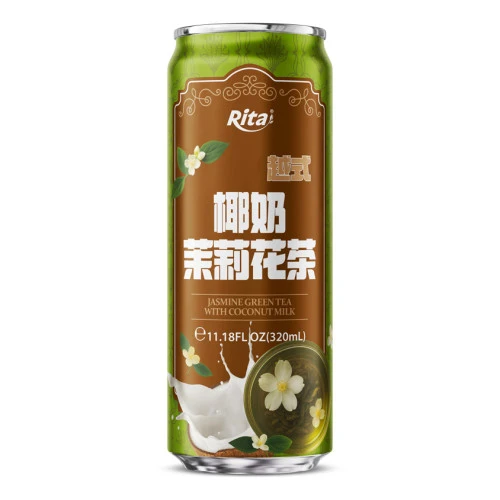 11.18 Fl Oz 320ml Jasmine Green Tea with Coconut Milk