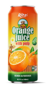 16.57 fl oz Cans Orange juice with Pulp Drink Natural