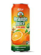 Rita 16.57 fl oz Cans Orange juice with Pulp Drink Natural