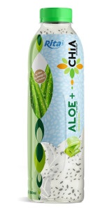 16.9 Fl Oz Rita Aloe Vera Drink with Chia Seed Original Flavor PET Bottle