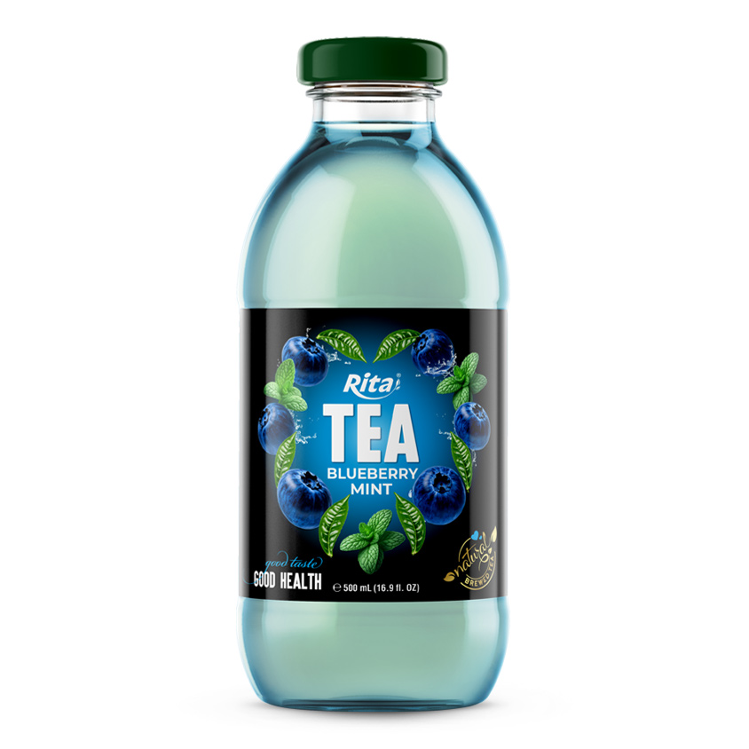 16.9 fl OZ Tea drink  with blueberry mint natural brewed tea