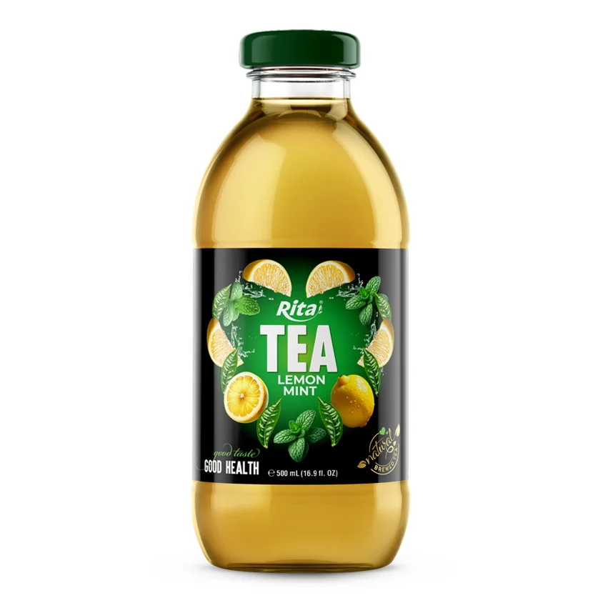 16.9 fl OZ Tea drink  with lemon mint natural brewed tea