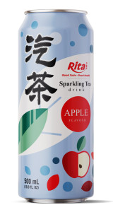 16.9 fl oz Can Sparkling Tea Drink mix Apple Flavor