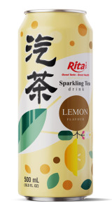 16.9 fl oz Can Sparkling Tea Drink mix Lemon Flavor