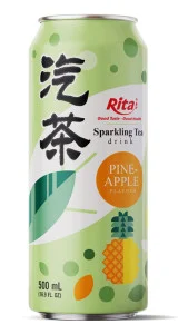 16.9 fl oz Can Sparkling Tea Drink mix Pineapple Flavor