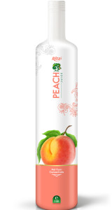 1L Glass bottle Peach Fruit Juice