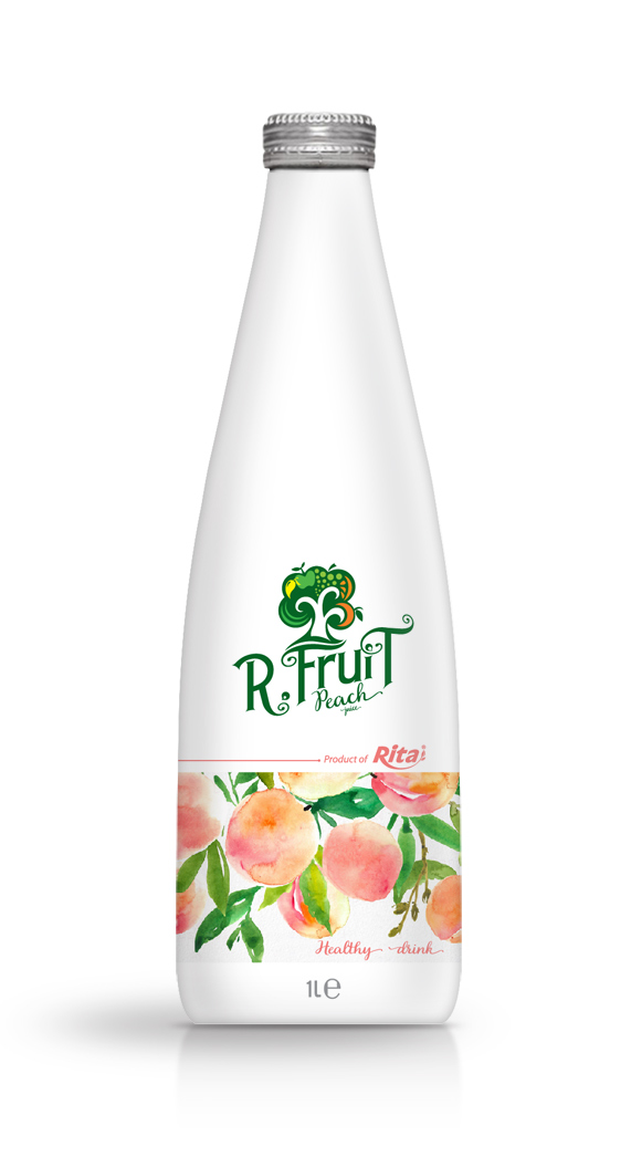 1L Glass bottle Peach Juice