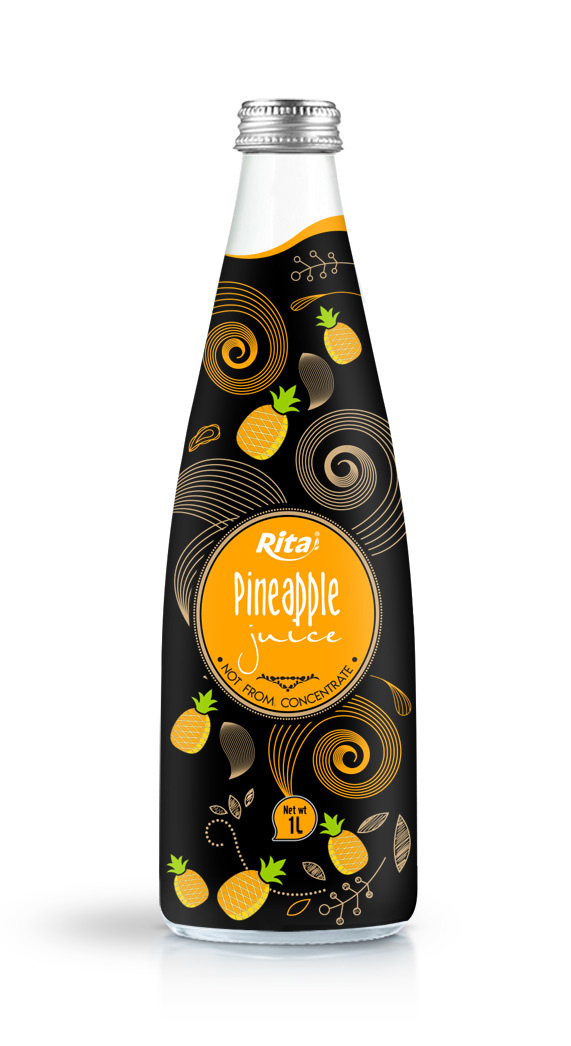 1L Glass bottle Pineapple Juice