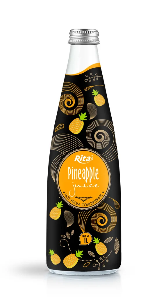 1L Glass bottle Pineapple Juice