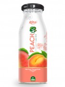 200ml Glass bottle Peach Juice white label