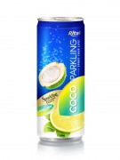 250ml Alu Can Lemon & Mint Flavour Sparkling Coconut Water