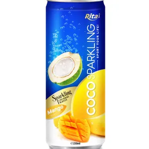 250m Alu Can Mango Flavour Sparkling Coconut Water