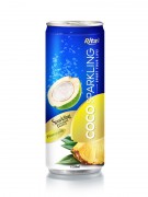250ml Alu Can Pineapple Flavour Sparkling Coconut
