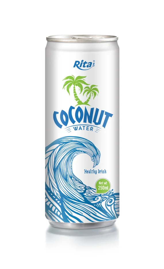 250ml Canned Coconut Water white label RITA Beverage