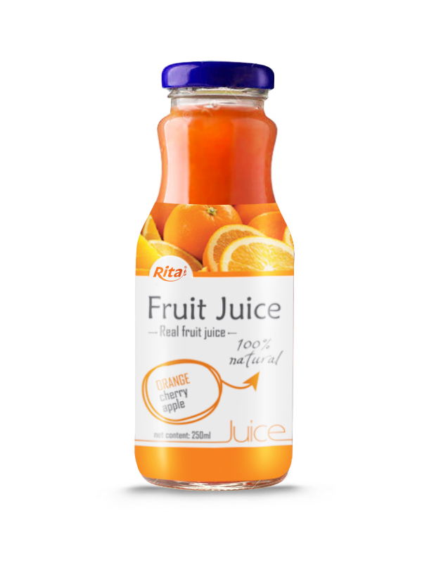 250ml Glass Bottle Organge Juice