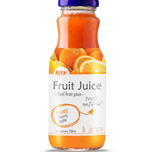 250ml Glass Bottle Organge Juice