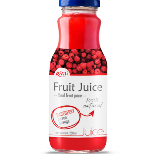 250ml Glass Bottle Raspberry Juice