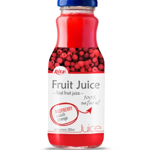 250ml Glass Bottle Raspberry Juice