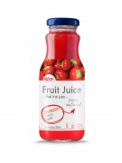 250ml Glass Bottle Strawberry Juice