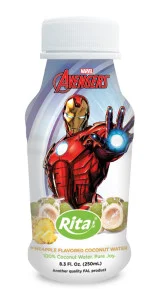 250ml PP bottle Pineapple Flavored Coconut Water