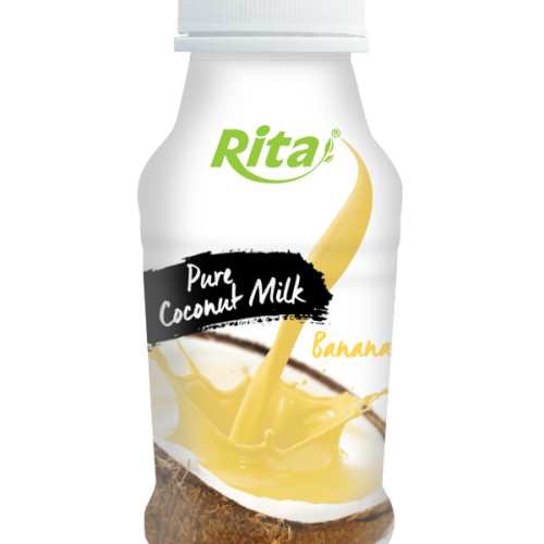 250ml PP bottle Pure Coconut Milk with Banana