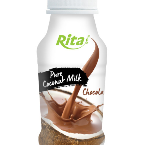 250ml PP bottle Pure Coconut Milk with Chocolate