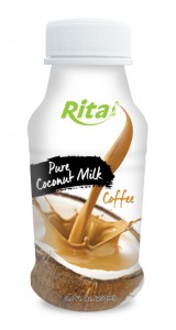 250ml PP bottle Pure Coconut Milk with Coffee