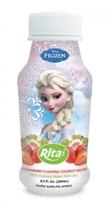 250ml PP bottle Strawberry Flavored Coconut Water