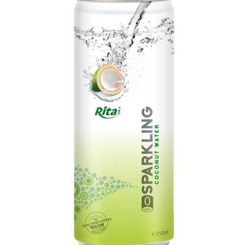 250ml Slim Alu Can Sparkling Coconut Water 2