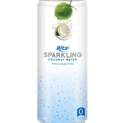 250ml Slim Alu Can Sparkling Coconut Water 3