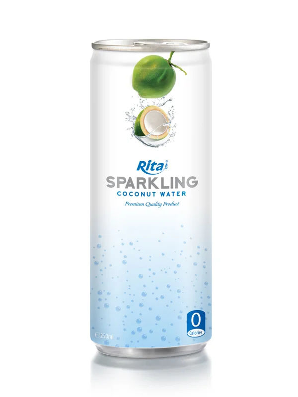 250ml Slim Alu Can Sparkling Coconut Water 3