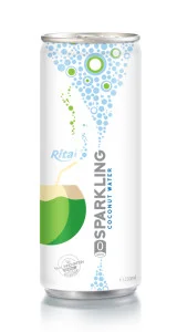 250ml Slim Alu Can Sparkling Coconut Water 4
