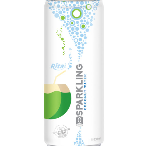 250ml Slim Alu Can Sparkling Coconut Water 4