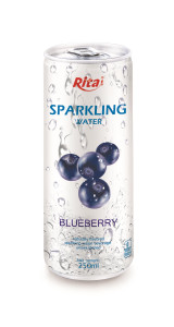 250ml Slim Can Blueberry Flavored Sparkling Water