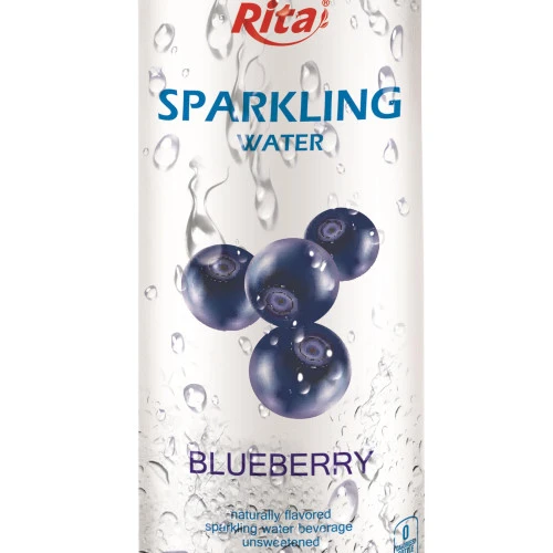 250ml Slim Can Blueberry Flavored Sparkling Water