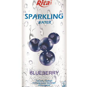 250ml Slim Can Blueberry Flavored Sparkling Water