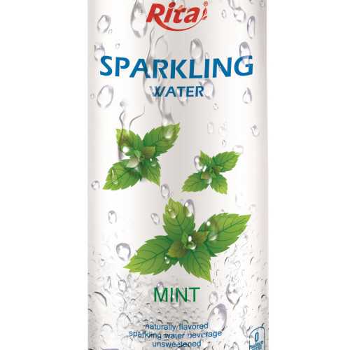 250ml Slim Can Mint Flavored Sparkling Water