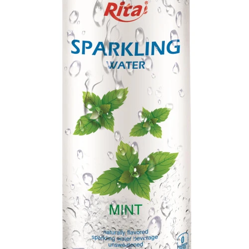 250ml Slim Can Mint Flavored Sparkling Water