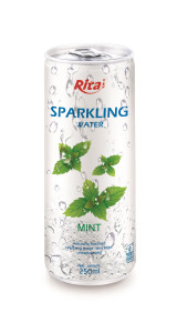 250ml Slim Can Mint Flavored Sparkling Water