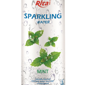 250ml Slim Can Mint Flavored Sparkling Water