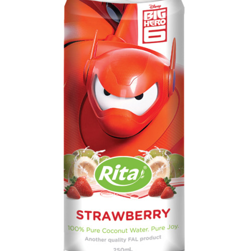 250ml Slim Can Strawberry Flavored Coconut Water