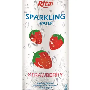 250ml Slim Can Strawberry Flavored Sparkling Water