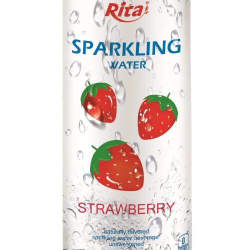250ml Slim Can Strawberry Flavored Sparkling Water