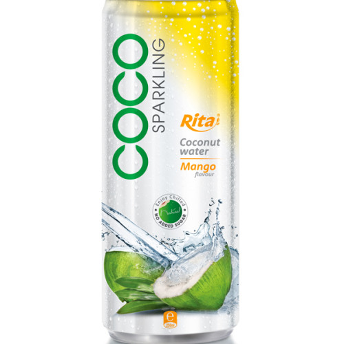 250ml alu can Mango flavor with sparking coconut water